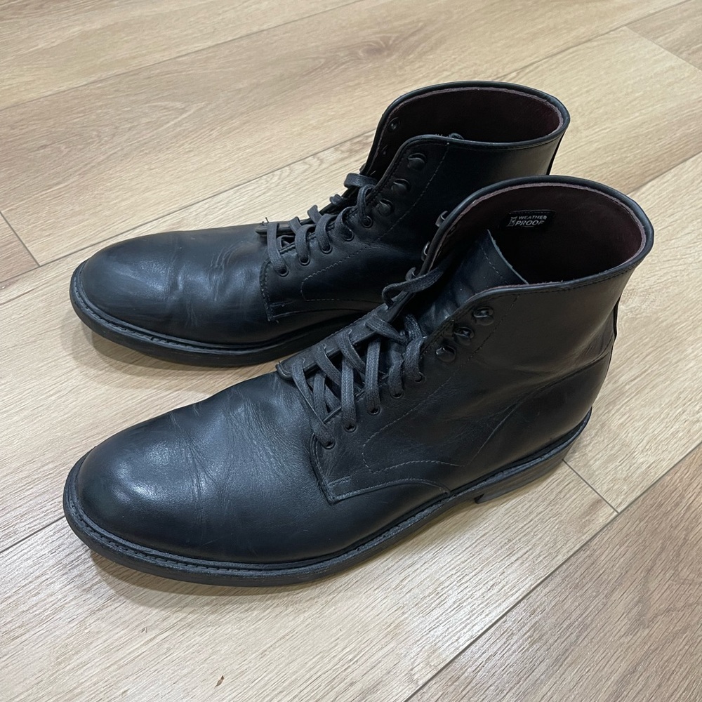 Allen Edmonds Black Leather Men's Lace-Up Boots